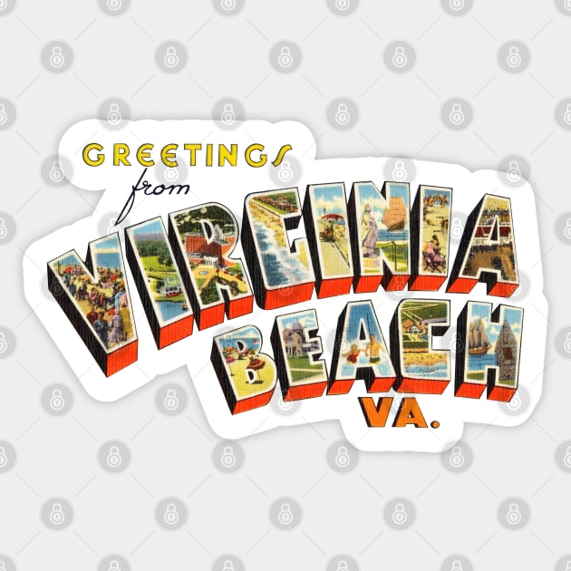 Greetings from Virginia Beach Sticker by reapolo